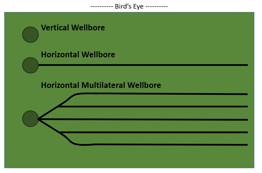 Horizontal Multilateral Well (Birds Eye View)